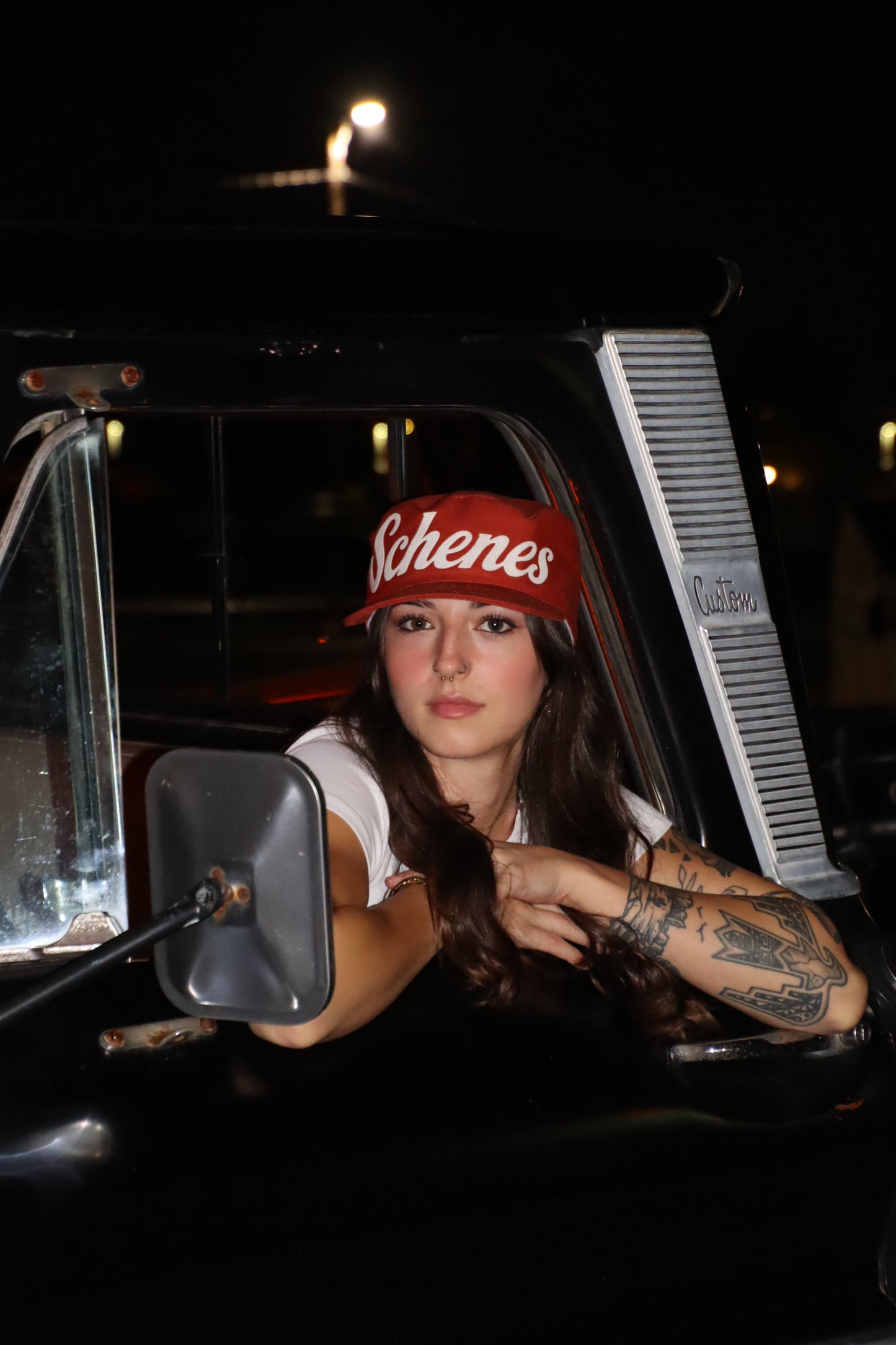 Burnt orange pan hat